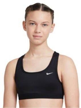 Nike Black Girls' Swoosh Racerback Sports Bra